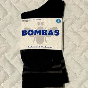 Bombas Size Small Black and Gray Casual Socks